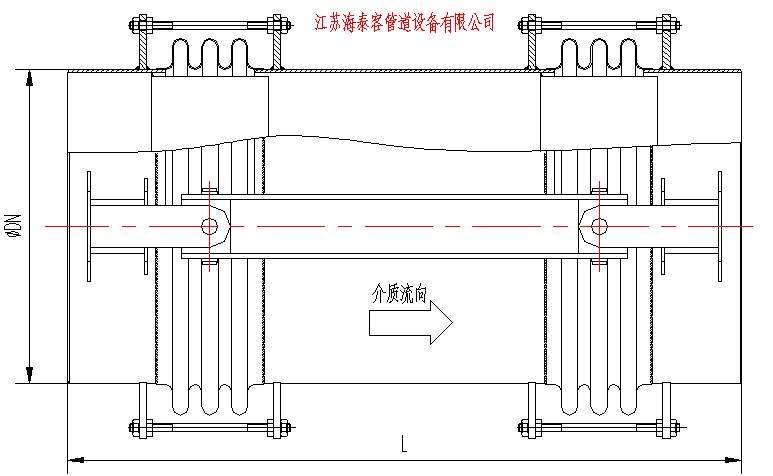 FW復式萬向鉸鏈型膨脹節(jié)結(jié)構(gòu)